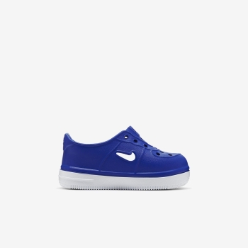 Nike Foam Force 1 - Sneakers - Blå/Hvide | DK-69504
